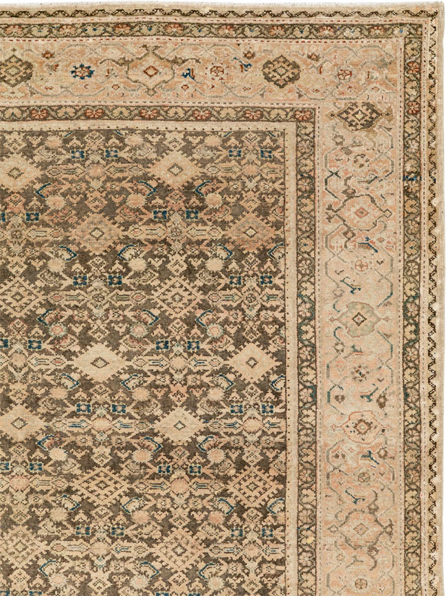 Antique Persian Malayer Gallery Carpet, No.17318 - Staging