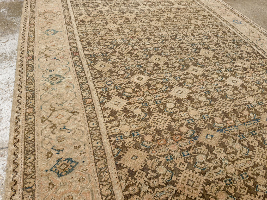 Antique Persian Malayer Gallery Carpet, No.17318 - Staging
