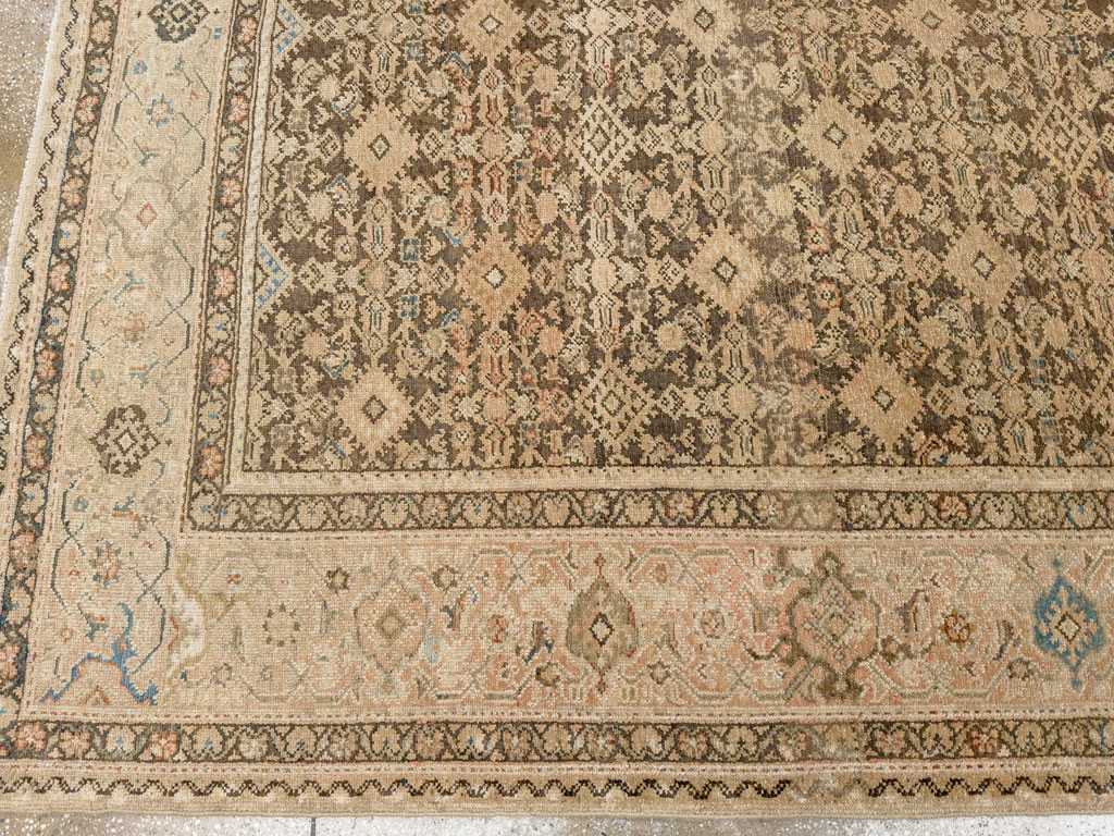 Antique Persian Malayer Gallery Carpet, No.17318 - Staging