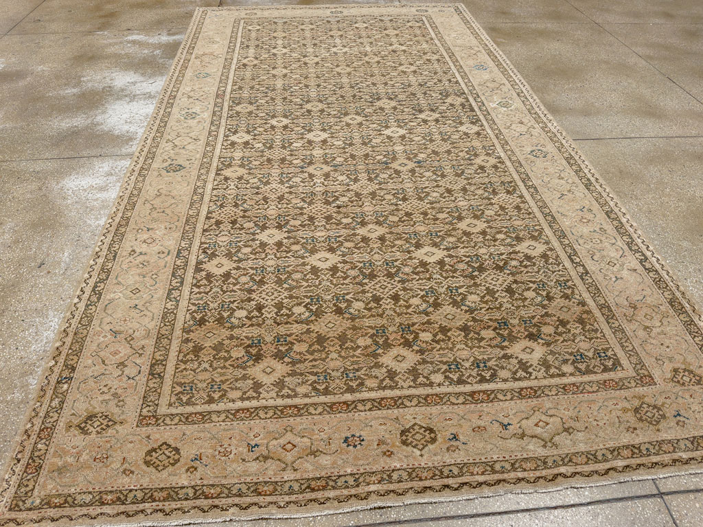 Antique Persian Malayer Gallery Carpet, No.17318 - Staging