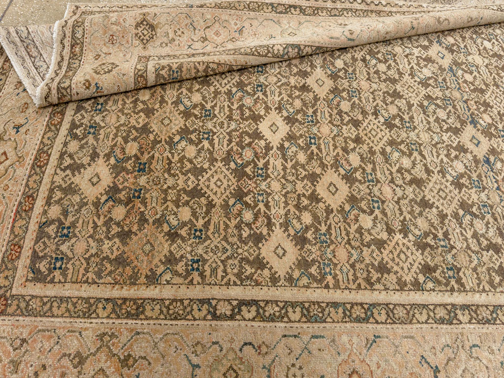 Antique Persian Malayer Gallery Carpet, No.17318 - Staging