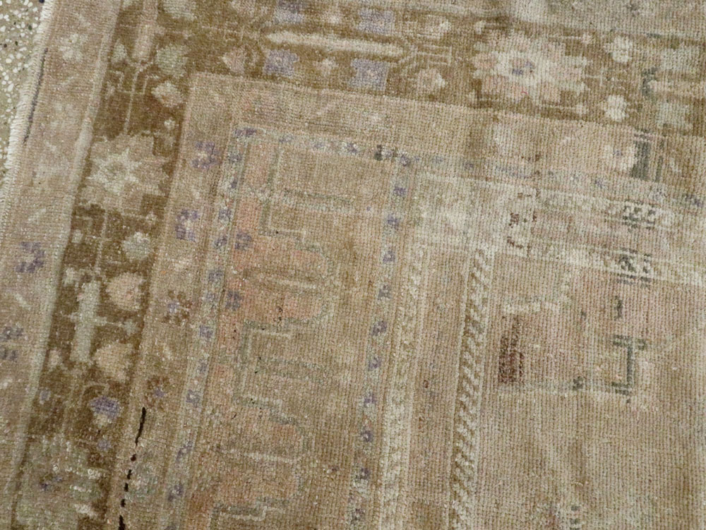 Antique Turkish Oushak Carpet, No.17323 - Staging