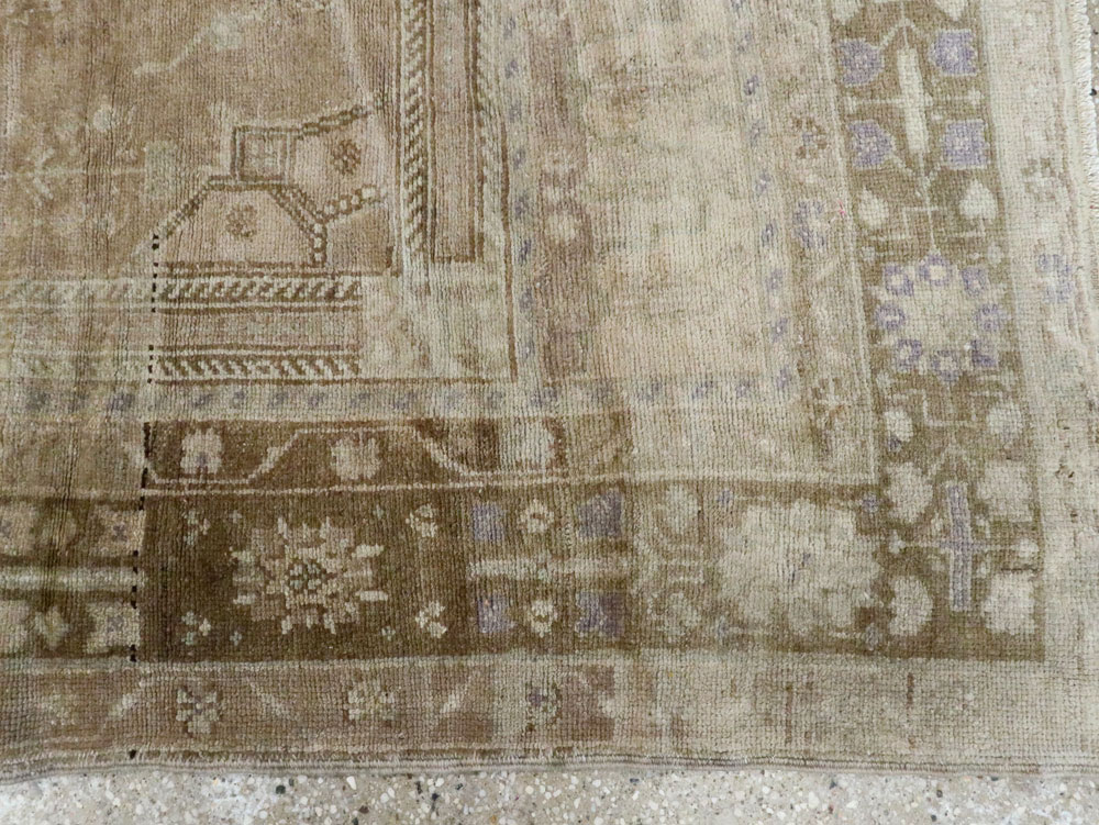 Antique Turkish Oushak Carpet, No.17323 - Staging