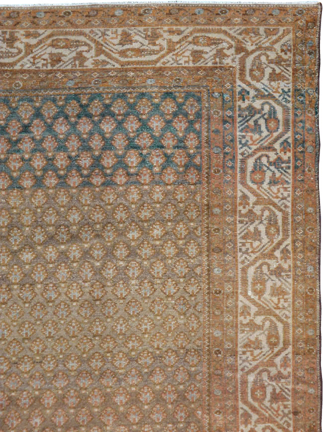 Vintage Persian Malayer Gallery Carpet, No.17326 - Staging