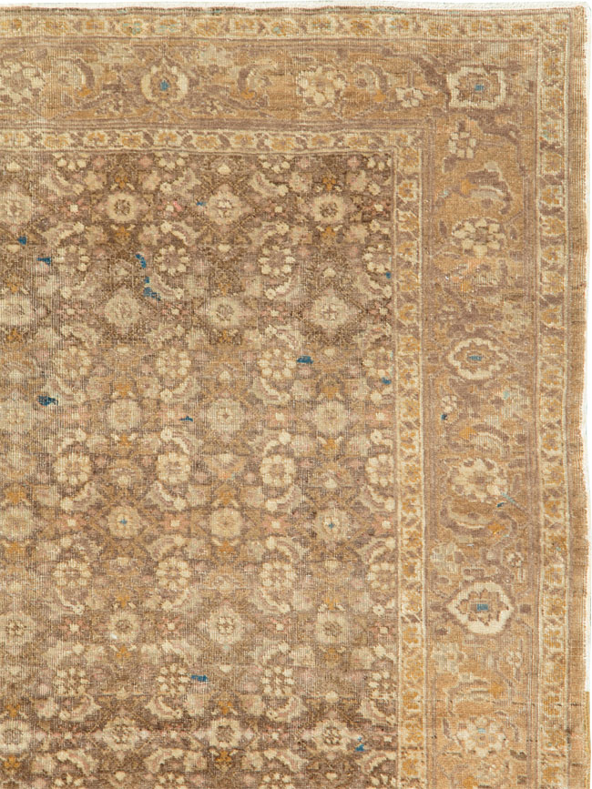 Antique Persian Tabriz Square Rug, No.17327 - Staging