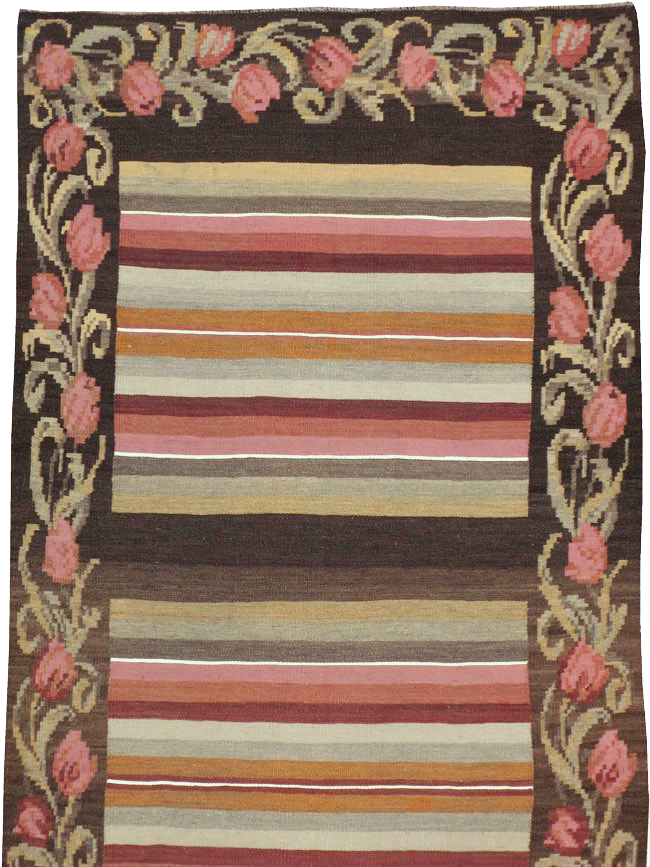 Vintage Russian Bessarabian Rug, No.17334 - Staging