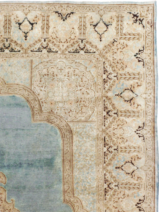 Vintage Persian Kerman Carpet, No.17368 - Staging