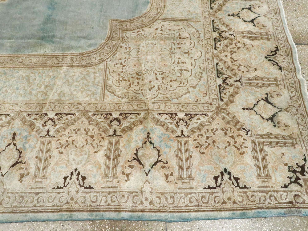 Vintage Persian Kerman Carpet, No.17368 - Staging
