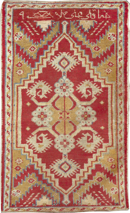 Antique Turkish Oushak Rug, No.17406 - Staging