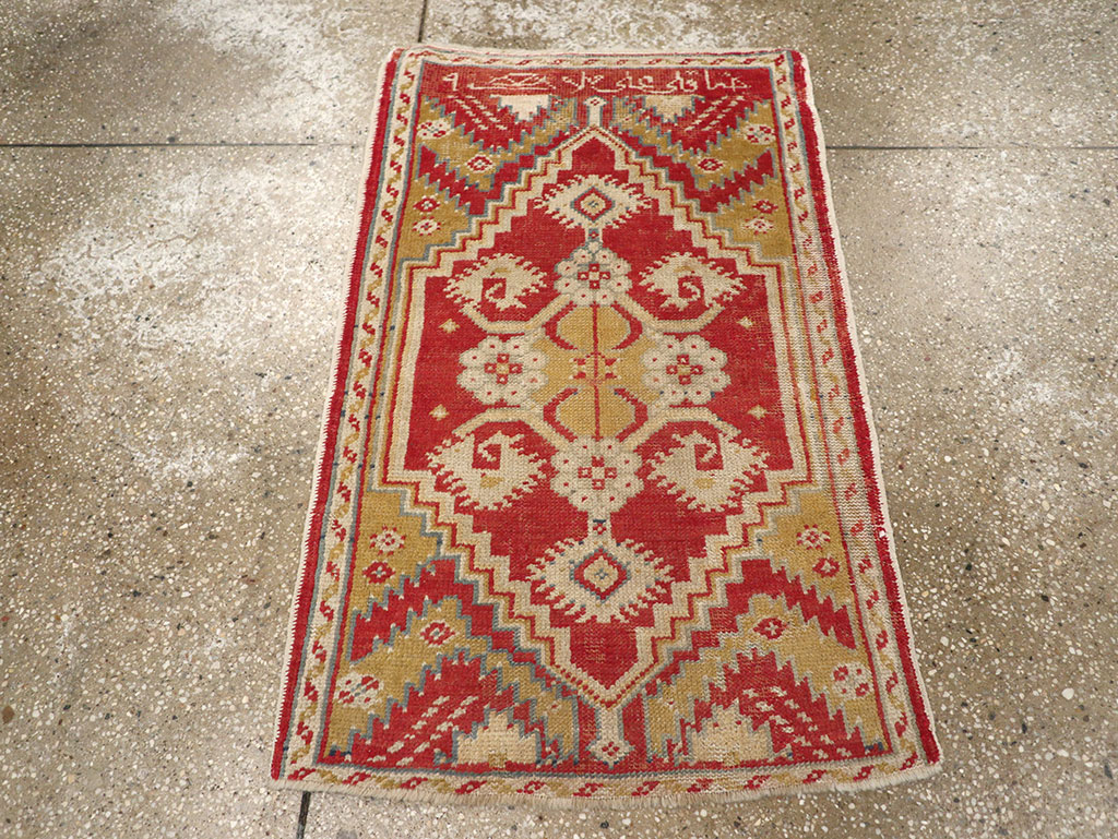 Antique Turkish Oushak Rug, No.17406 - Staging