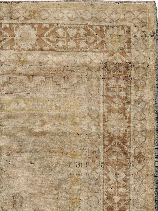 Antique Turkish Oushak Rug, No.17412 - Staging