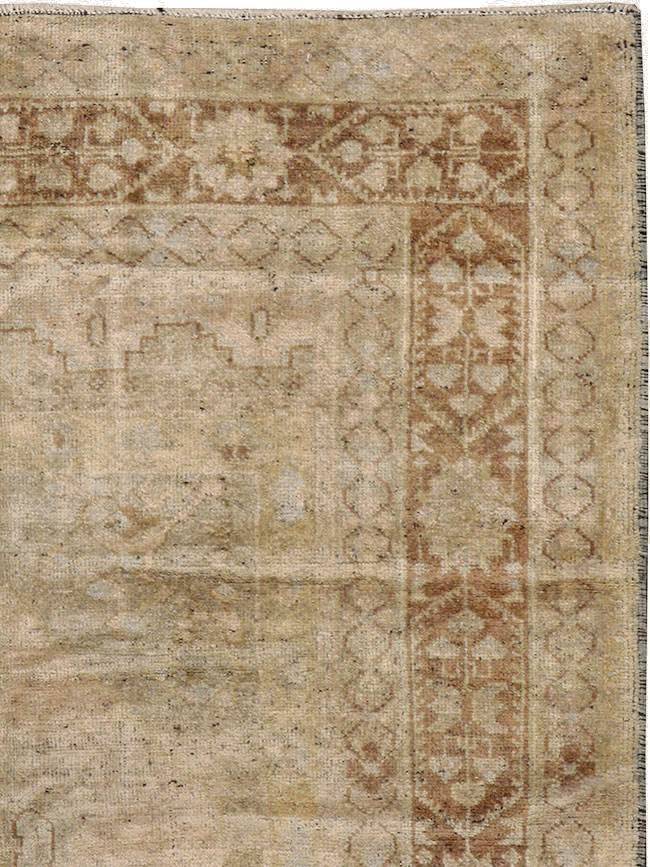 Antique Turkish Oushak Rug, No.17412 - Staging