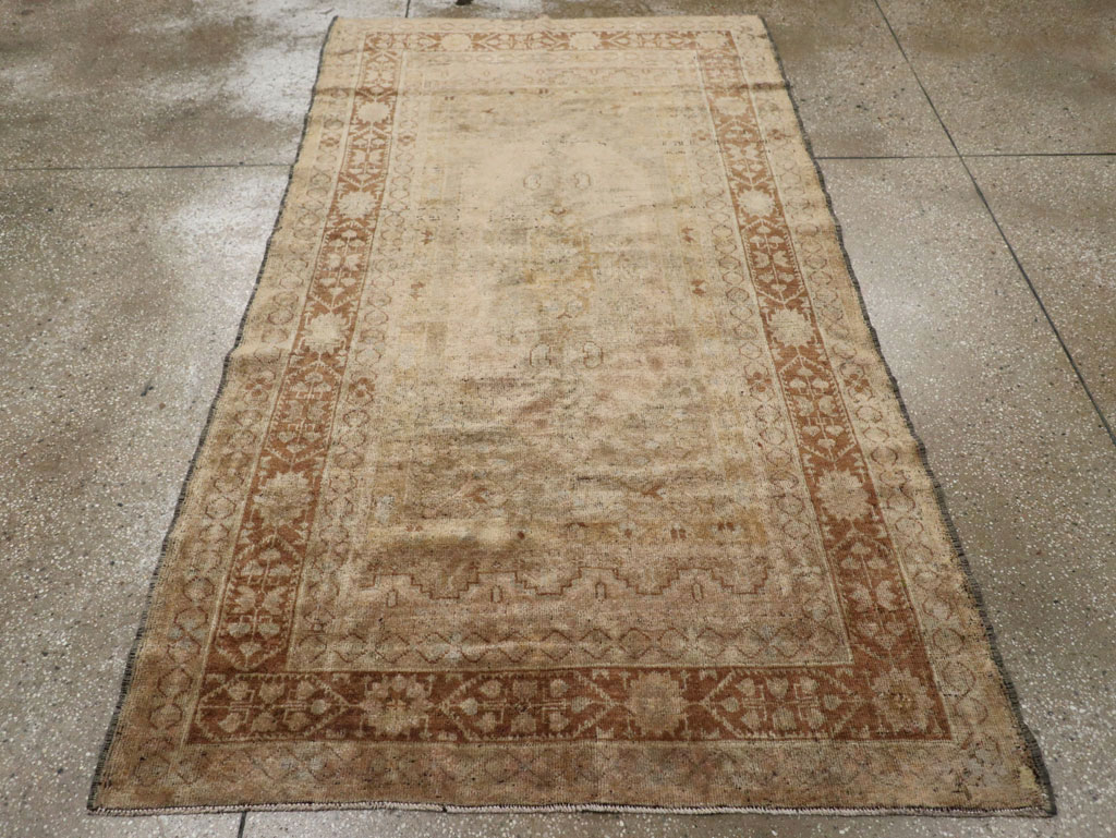 Antique Turkish Oushak Rug, No.17412 - Staging