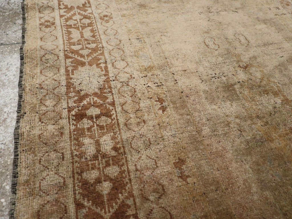 Antique Turkish Oushak Rug, No.17412 - Staging