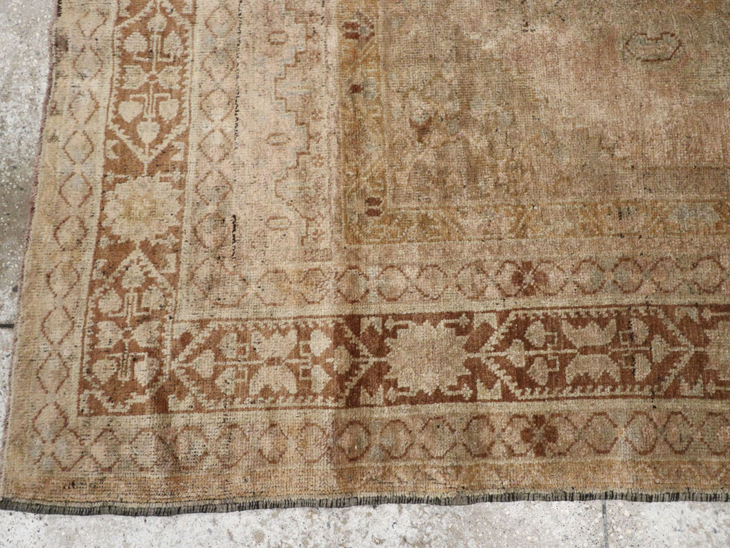 Antique Turkish Oushak Rug, No.17412 - Staging