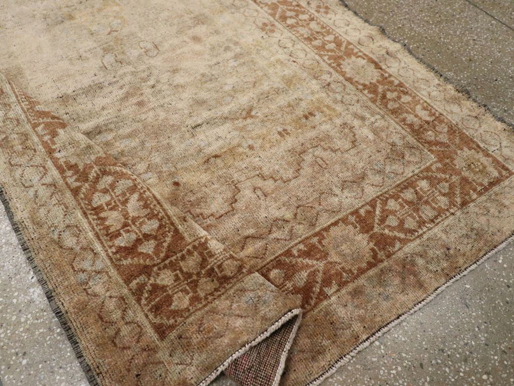 Antique Turkish Oushak Rug, No.17412 - Staging