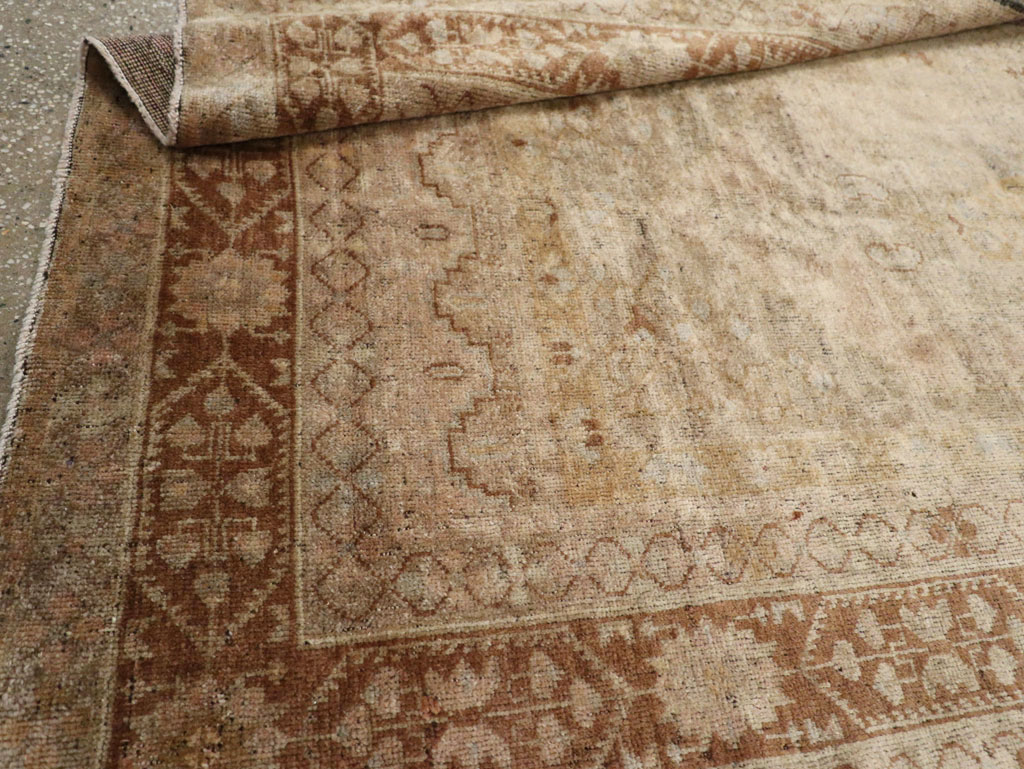 Antique Turkish Oushak Rug, No.17412 - Staging