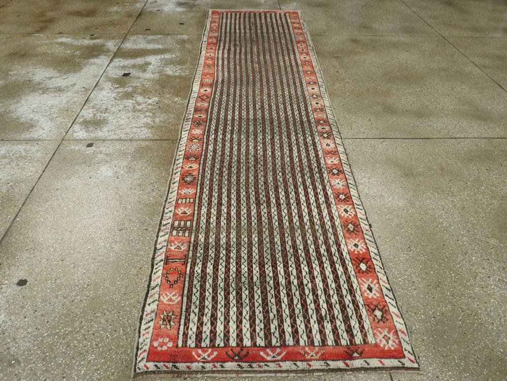 Antique Turkish Ghiordes Runner, No.17418 - Staging