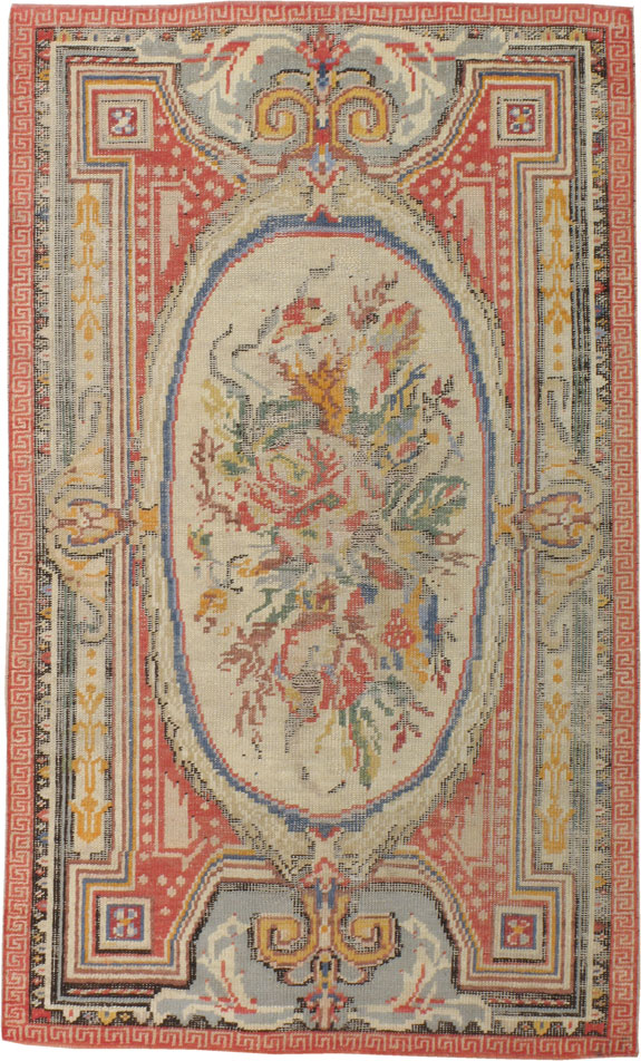 Antique Turkish Ghiordes Rug, No.17427 - Staging