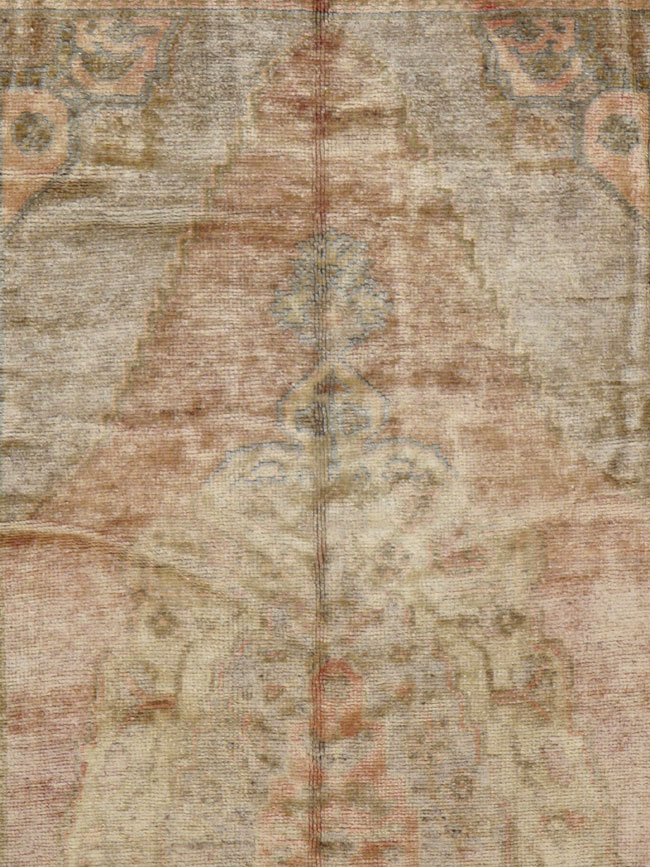 Vintage Turkish Oushak Rug, No.17436 - Staging