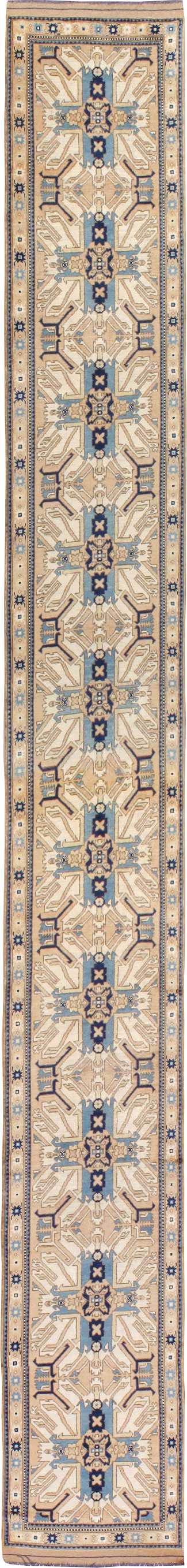 Antique Turkish Kazak Runner, No.17452 - Staging