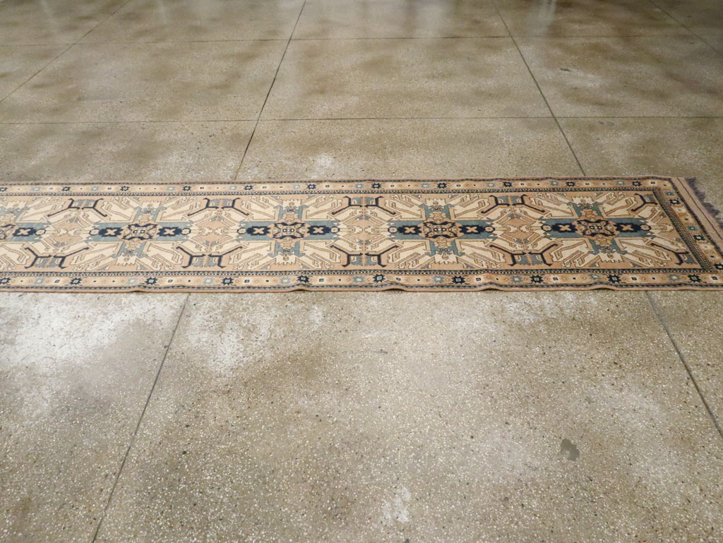 Antique Turkish Kazak Runner, No.17452 - Staging