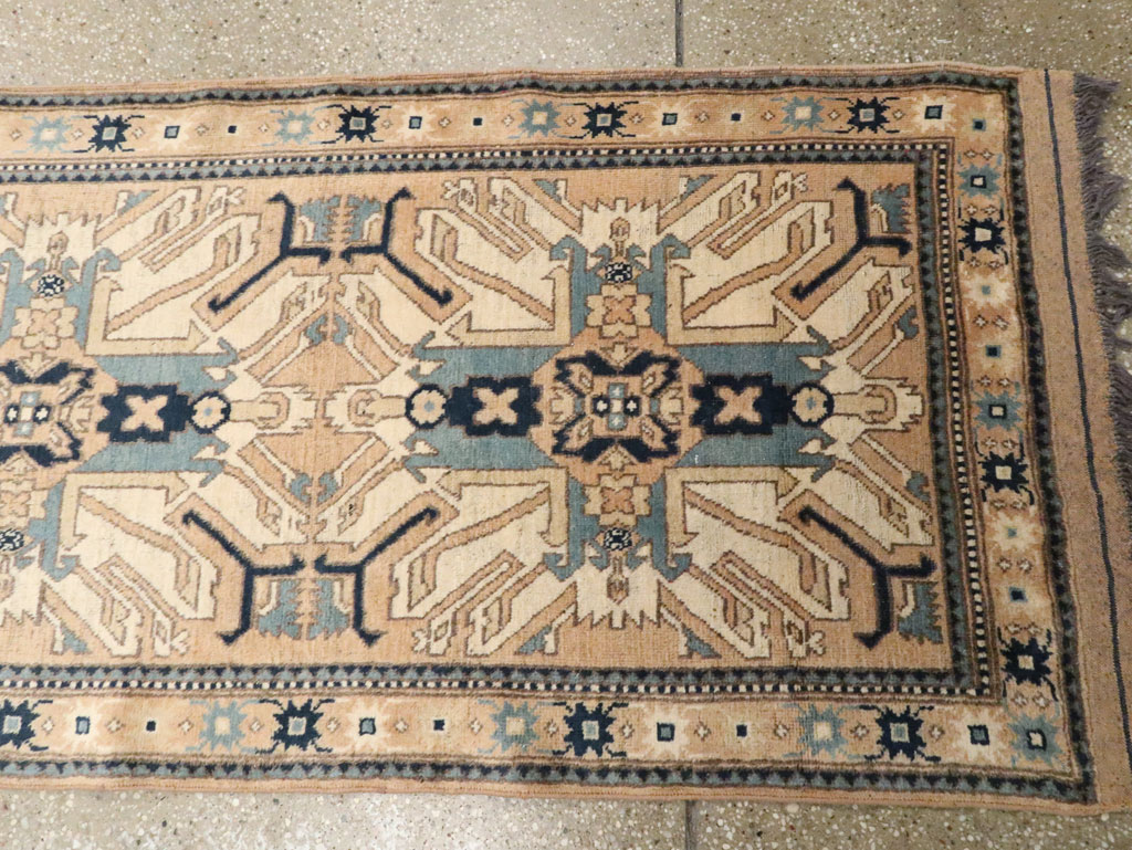 Antique Turkish Kazak Runner, No.17452 - Staging