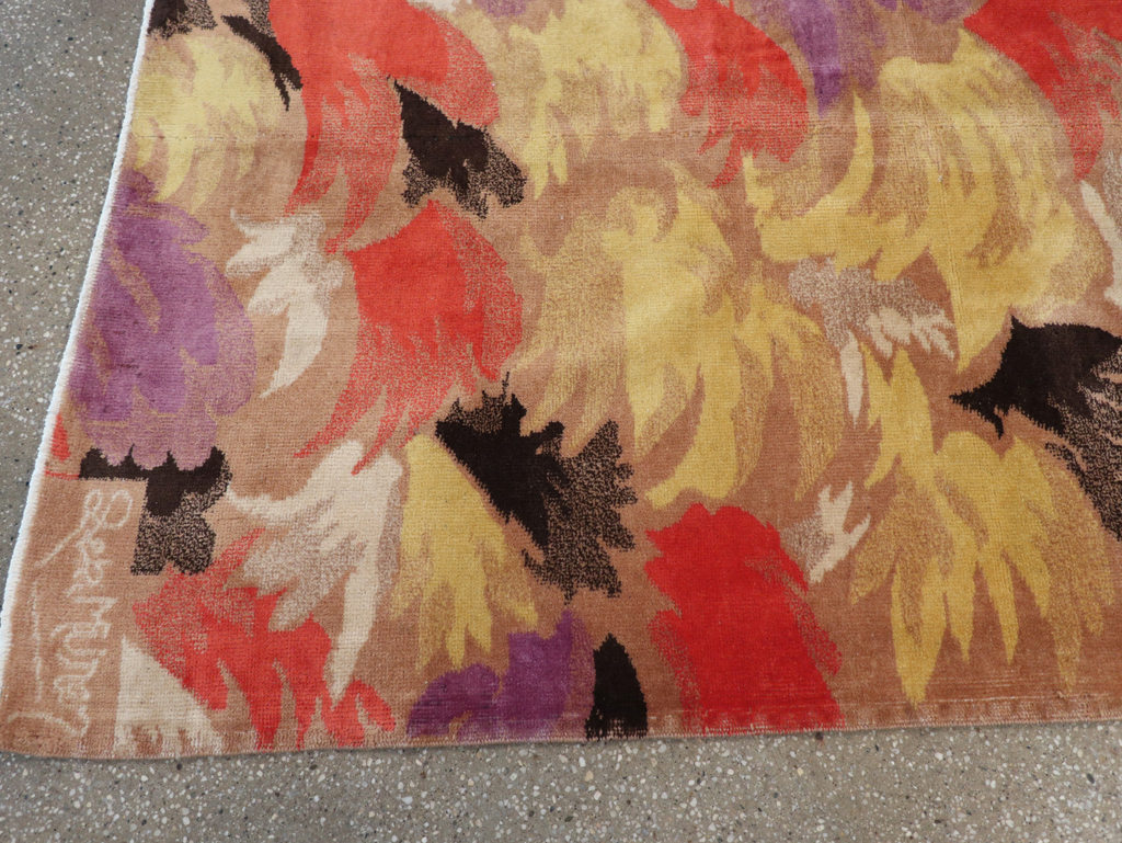 Vintage Turkish Art Deco Rug, No.17470 - Staging