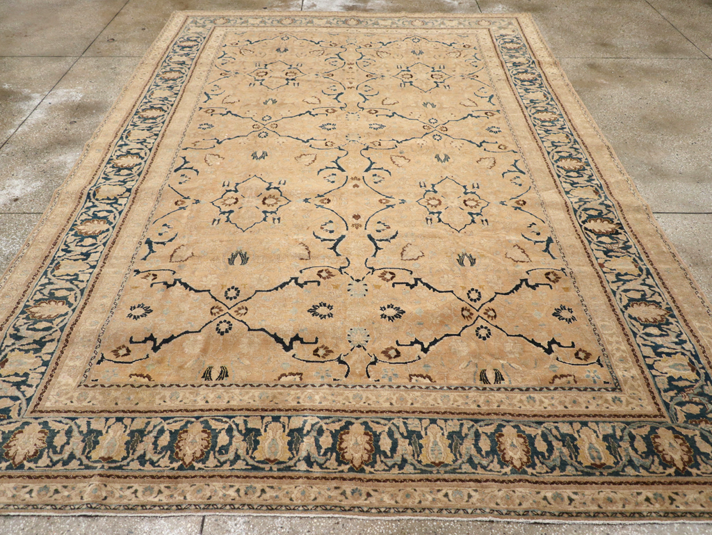 Antique Persian Tabriz Carpet, No.17479 - Staging