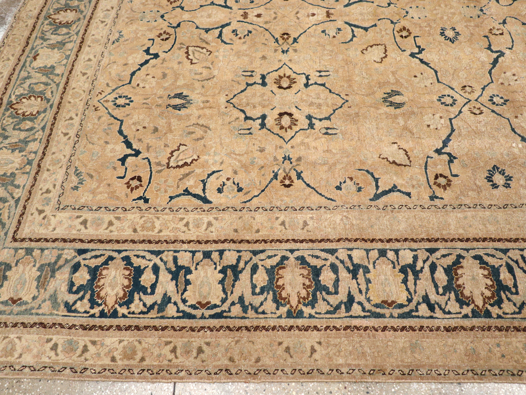 Antique Persian Tabriz Carpet, No.17479 - Staging