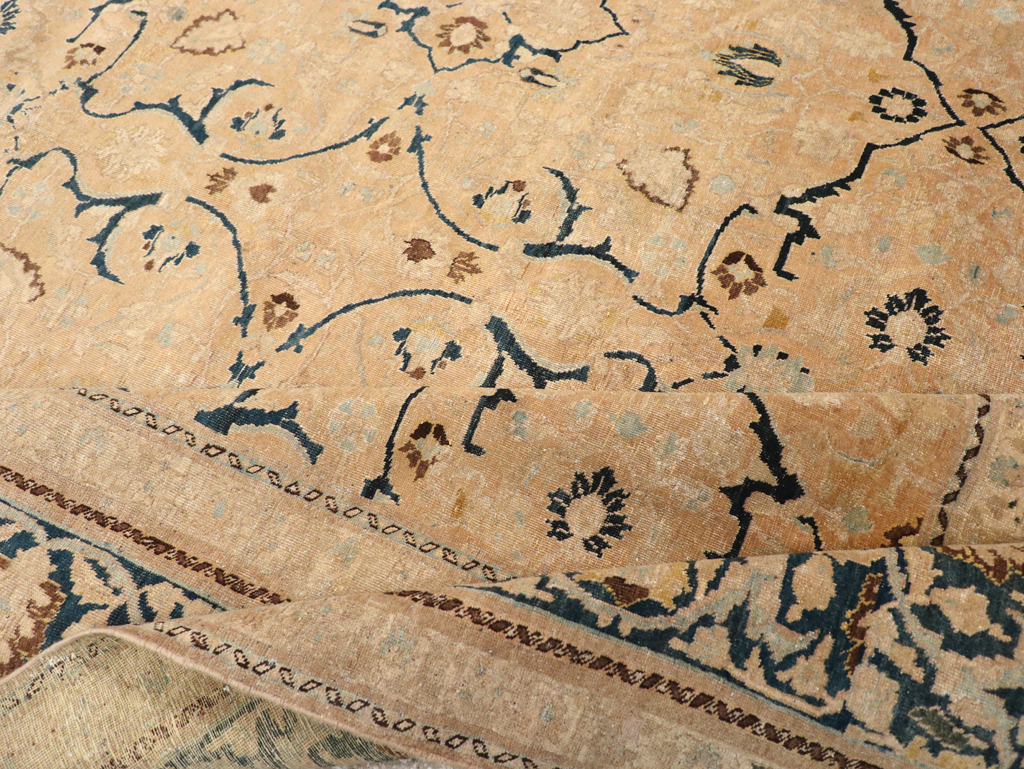 Antique Persian Tabriz Carpet, No.17479 - Staging