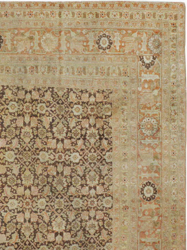 Tabriz Persian Antique Carpet, No.17487 - Staging