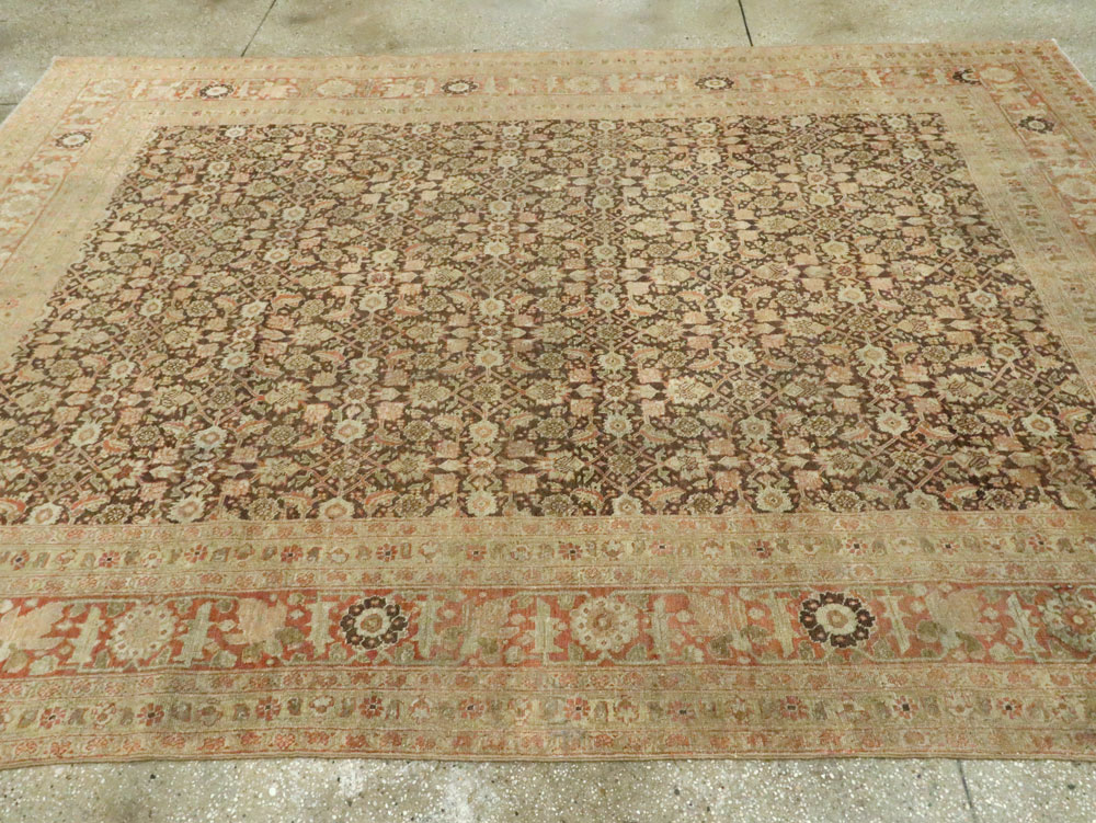 Tabriz Persian Antique Carpet, No.17487 - Staging