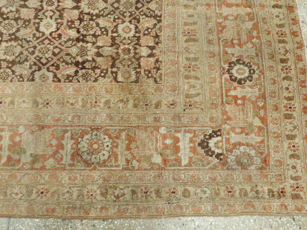 Tabriz Persian Antique Carpet, No.17487 - Staging