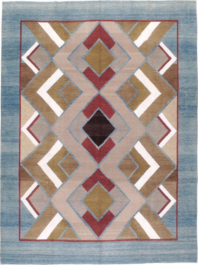 Modernist Persian Tabriz Carpet, No.17507 - Staging