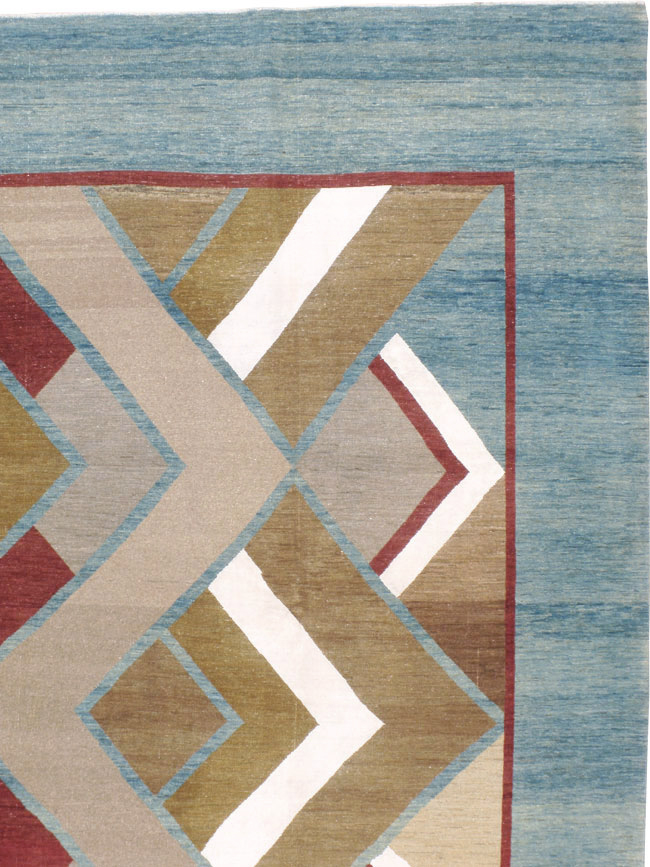 Modernist Persian Tabriz Carpet, No.17507 - Staging