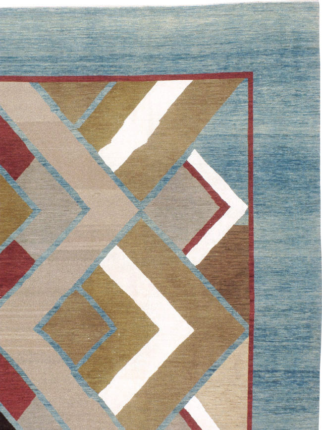 Modernist Persian Tabriz Carpet, No.17507 - Staging