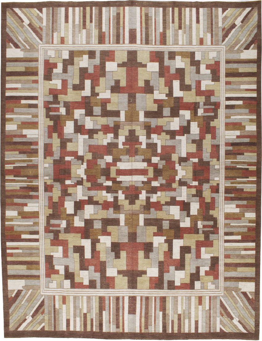 Modernist Persian Tabriz  Carpet, No.17508 - Staging