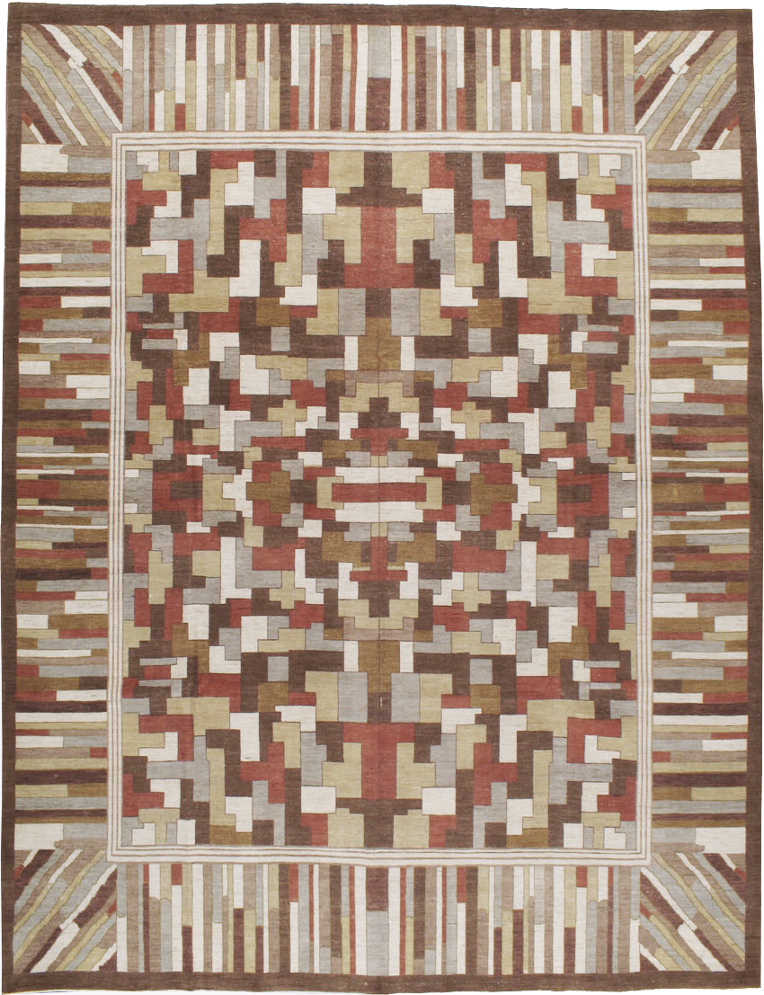 Modernist Persian Tabriz  Carpet, No.17508 - Staging
