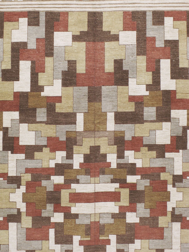 Modernist Persian Tabriz  Carpet, No.17508 - Staging