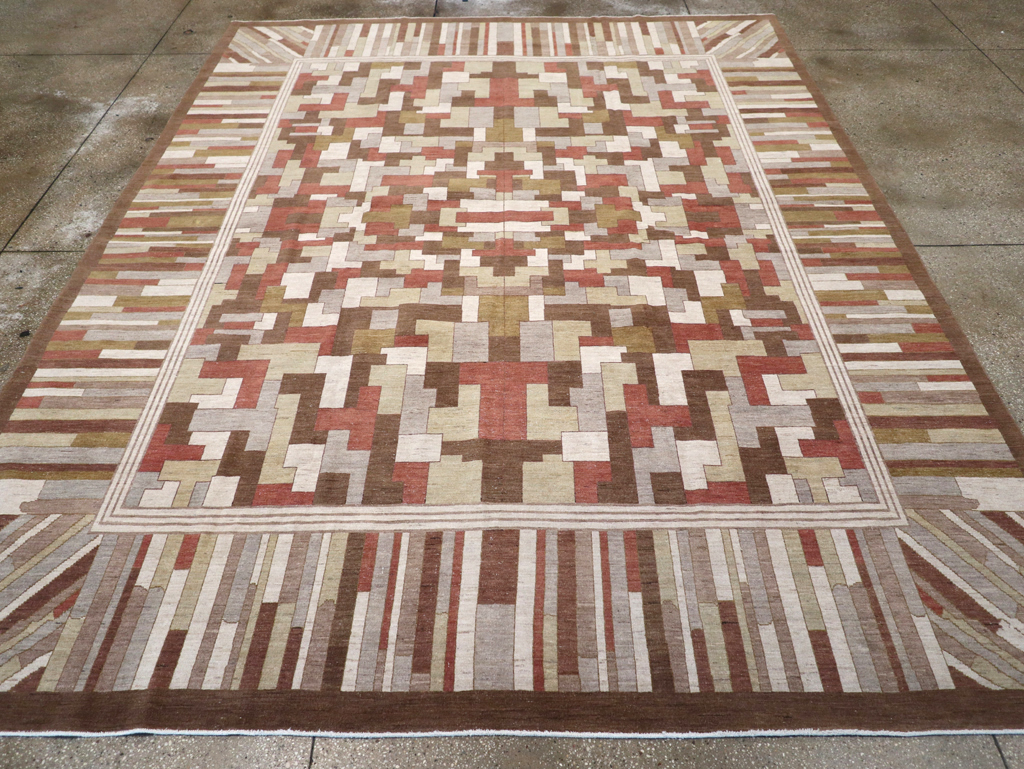 Modernist Persian Tabriz  Carpet, No.17508 - Staging