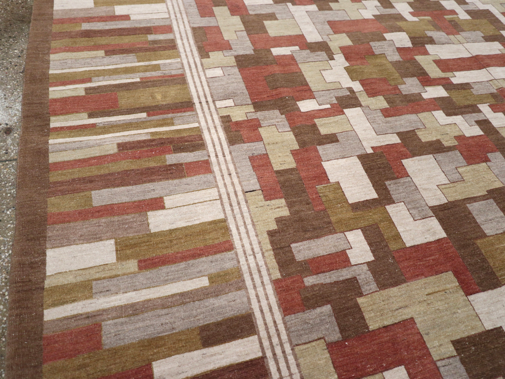 Modernist Persian Tabriz  Carpet, No.17508 - Staging