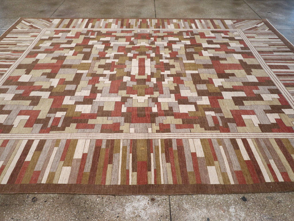 Modernist Persian Tabriz  Carpet, No.17508 - Staging