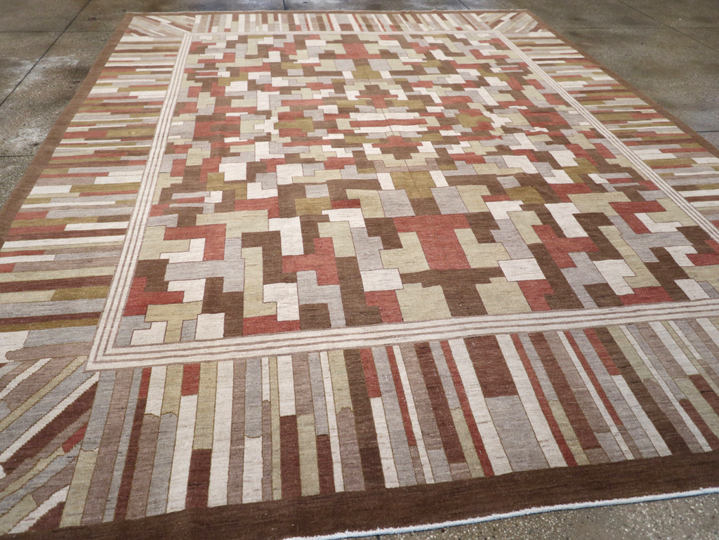 Modernist Persian Tabriz  Carpet, No.17508 - Staging