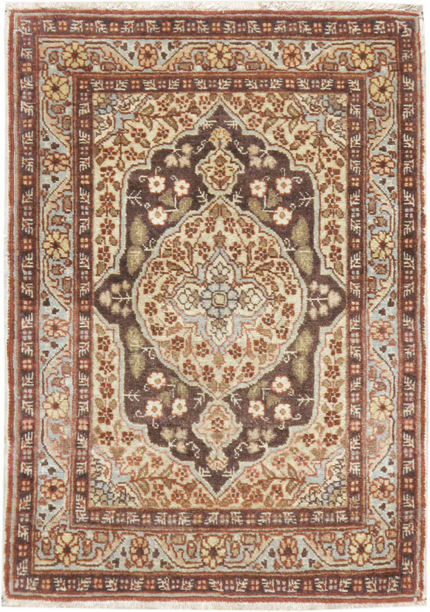 Antique Persian Tabriz Hagi Jalili Rug (Pair: 1 of 2), No.17518 - Staging