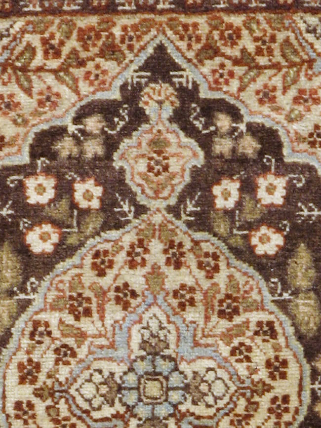 Antique Persian Tabriz Hagi Jalili Rug (Pair: 1 of 2), No.17518 - Staging