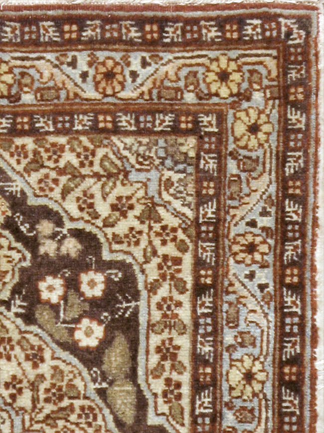 Antique Persian Tabriz Hagi Jalili Rug (Pair: 1 of 2), No.17518 - Staging