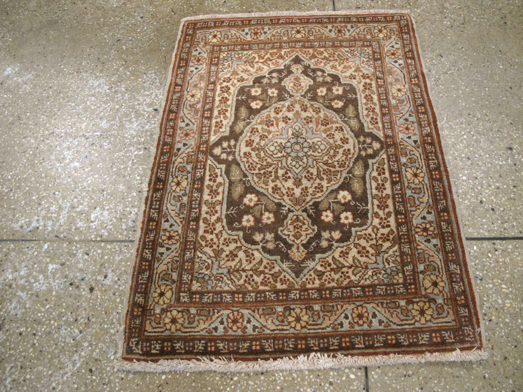 Antique Persian Tabriz Hagi Jalili Rug (Pair: 1 of 2), No.17518 - Staging