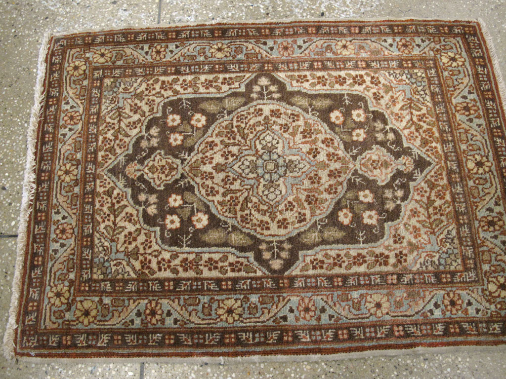 Antique Persian Tabriz Hagi Jalili Rug (Pair: 1 of 2), No.17518 - Staging