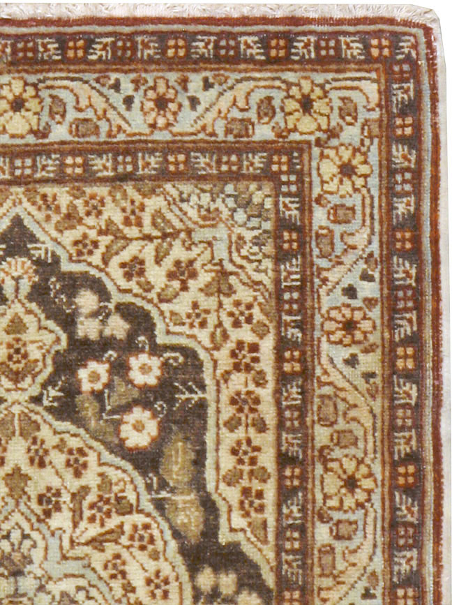 Antique Persian Tabriz Hagi Jalili Rug (Pair: 2 of 2), No.17519 - Staging